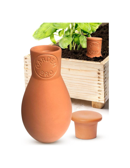 Olla de Riego de Terracota Gardenbro 14 oz para Plantas Olla de Riego de Terracota Gardenbro 14 oz para Plantas