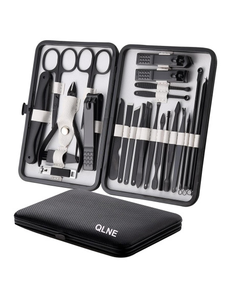 Kit de Manicura y Pedicura QLNE 25 Piezas Acero Inoxidable Kit de Manicura y Pedicura QLNE 25 Piezas Acero Inoxidable