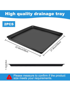 Paquete de 2 bandejas para mini nevera Hlimior 58x55 cm 2