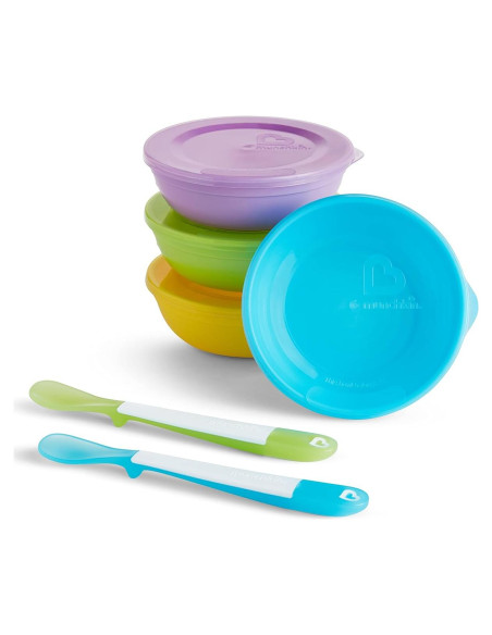 Set de Alimentación para Bebés Munchkin Love-a-Bowls 10 Piezas Set de Alimentación para Bebés Munchkin Love-a-Bowls 10 Piezas