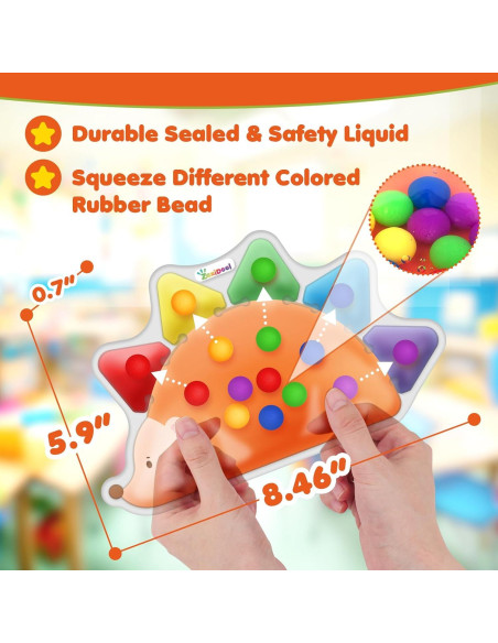 Juguete Sensorial de Clasificación de Colores ZAXIDEEL Erizo 15 Piezas Juguete Sensorial de Clasificación de Colores ZAXIDEEL Erizo 15 Piezas