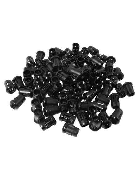 Soporte de Diodo Emisor de Luz 3mm SQXBK 100PCS Plástico Negro Soporte de Diodo Emisor de Luz 3mm SQXBK 100PCS Plástico Negro