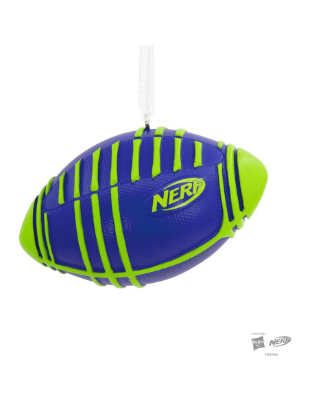 Adorno de Navidad Hallmark Nerf Blitz Football 7.62 cm Adorno de Navidad Hallmark Nerf Blitz Football 7.62 cm