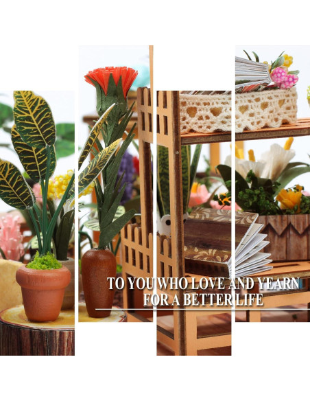 Kit de Casa Miniatura DIY Insgen TSZH201 Invernadero Verde 1:24 Kit de Casa Miniatura DIY Insgen TSZH201 Invernadero Verde 1:24