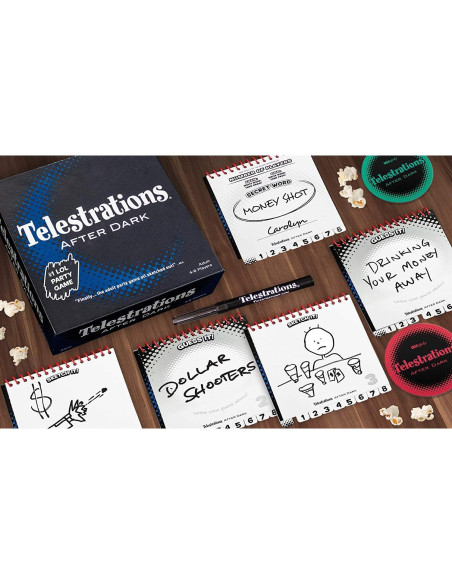 Juego de Fiesta Telestrations USAOPOLY Adultos 17+ Juego de Fiesta Telestrations USAOPOLY Adultos 17+