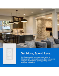 Kit Regulador Inteligente Lutron Caseta Original 150W con Hub 2