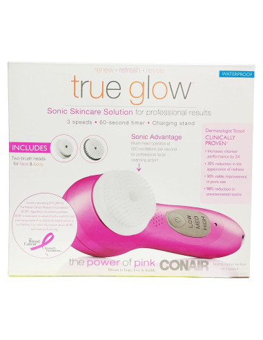 Cepillo Facial Sónico Conair True Glow - Limpieza Profunda