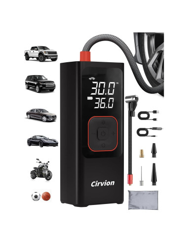 Compresor de Aire Portátil Cirvion 25000mAh 160 PSI Inalámbrico