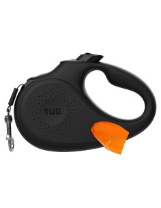 Correa Retráctil TUG Grande 4.88m Negro con Dispensador