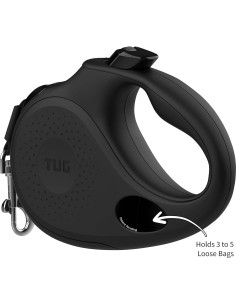 Correa Retráctil TUG Grande 4.88m Negro con Dispensador 2