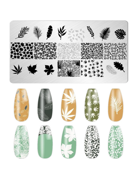 Kit de Estampado de Uñas JCAKES 5 Piezas Hoja de Arce Kit de Estampado de Uñas JCAKES 5 Piezas Hoja de Arce