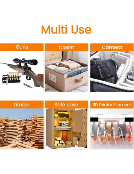 Paquetes de Gel de Sílice Adsorbco 500g - 4 Unidades Recargables Paquetes de Gel de Sílice Adsorbco 500g - 4 Unidades Recargables