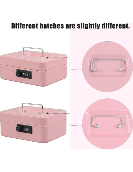 Caja Fuerte Mediana xydled de Acero con Cerradura Combinación Rosa Caja Fuerte Mediana xydled de Acero con Cerradura Combinación Rosa