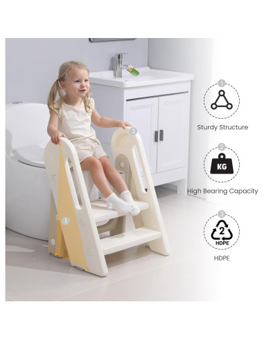 Escalera Plegable para Niños Hoopyosms 30.48 cm Antideslizante