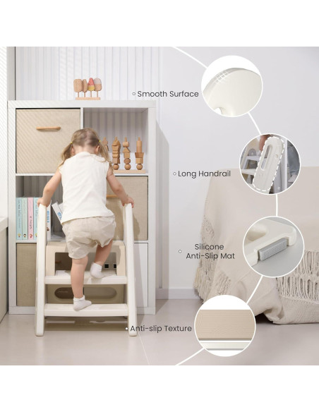 Escalera Plegable para Niños Hoopyosms 30.48 cm Antideslizante Escalera Plegable para Niños Hoopyosms 30.48 cm Antideslizante