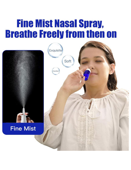 Botellas de Spray Nasal Cupohus 30ml Vidrio Azul 3 Pcs Botellas de Spray Nasal Cupohus 30ml Vidrio Azul 3 Pcs