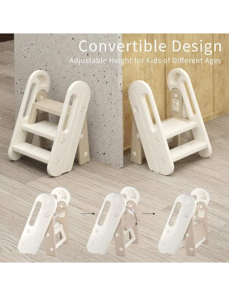 Escalera Plegable para Niños Hoopyosms 30.48 cm Antideslizante Escalera Plegable para Niños Hoopyosms 30.48 cm Antideslizante