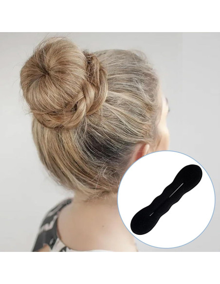 Hacedores de Moño de Esponja YALOJE 4pcs Negro 2 Tamaños Hacedores de Moño de Esponja YALOJE 4pcs Negro 2 Tamaños