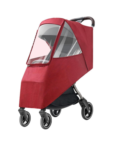 Cubierta de Lluvia Universal para Cochecito Yosoowim - Rojo Vino Cubierta de Lluvia Universal para Cochecito Yosoowim - Rojo Vino