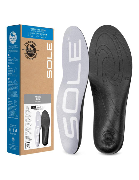 Plantillas ortopédicas SOLE delgadas activas - Talla 3H/5M Plantillas ortopédicas SOLE delgadas activas - Talla 3H/5M