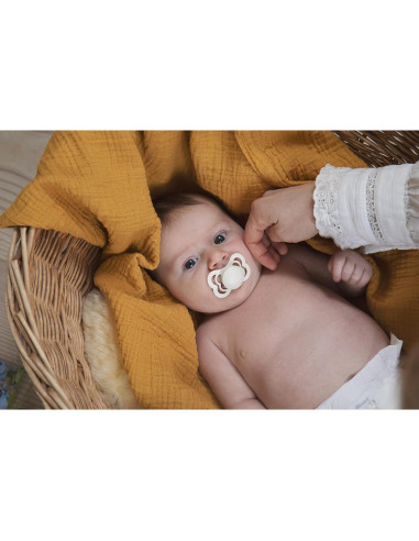 Chupetes BIBS Try-It 4-Pack Sin BPA Caucho Natural 6-18 Meses