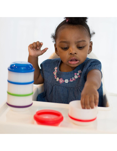 Tazas Apilables Snack-A-Pillar Dr. Brown's 4 Contenedores 6m+ Tazas Apilables Snack-A-Pillar Dr. Brown's 4 Contenedores 6m+