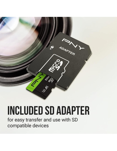 Tarjeta de Memoria PNY 64GB Elite-X SDXC Clase 10 U3 V30 100MB/s