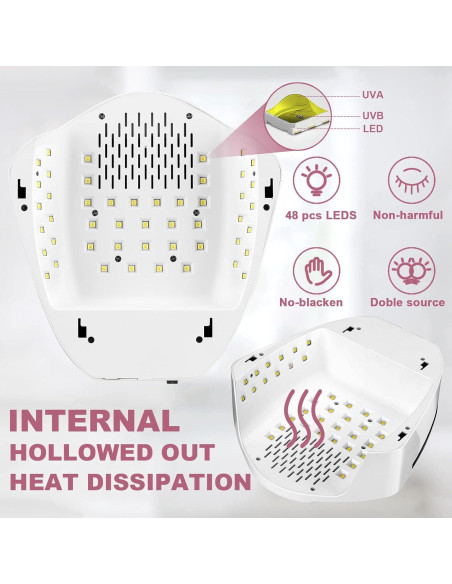 Lámpara UV LED Inalámbrica 96W Linssy - Curado Esmalte Gel Lámpara UV LED Inalámbrica 96W Linssy - Curado Esmalte Gel