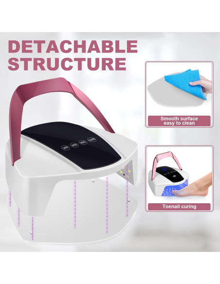 Lámpara UV LED Inalámbrica 96W Linssy - Curado Esmalte Gel Lámpara UV LED Inalámbrica 96W Linssy - Curado Esmalte Gel