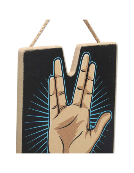 Decoración de Pared Star Trek Larga Vida y Prosperidad - Madera Decoración de Pared Star Trek Larga Vida y Prosperidad - Madera