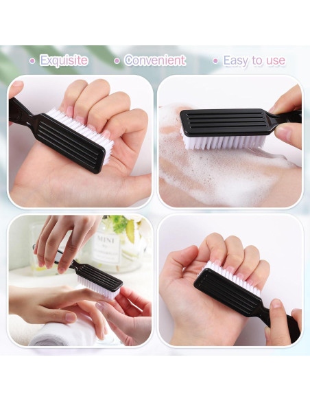 Cepillos de Uñas Patelai 15 Piezas Mango Antideslizante Negro Cepillos de Uñas Patelai 15 Piezas Mango Antideslizante Negro