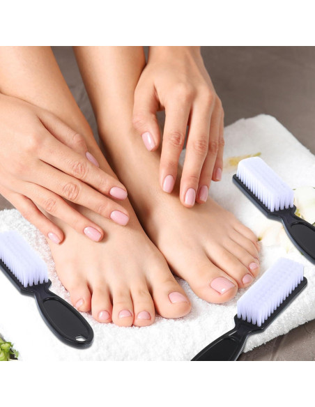 Cepillos de Uñas Patelai 15 Piezas Mango Antideslizante Negro Cepillos de Uñas Patelai 15 Piezas Mango Antideslizante Negro