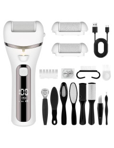 Removedor de Callos Eléctrico Ginity 17 en 1 con Pantalla LED