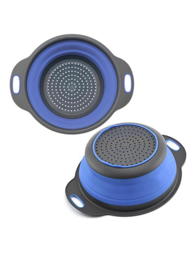 Colador Plegable de Silicona YARRD Azul 24.6x19.8 cm