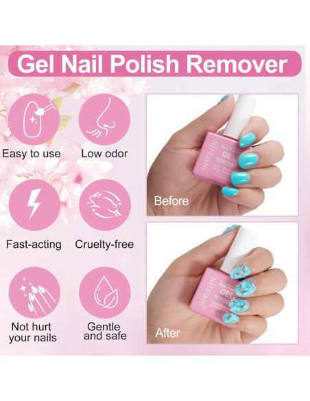 Removedor de Esmalte en Gel NIFEISHI 15ml - Kit 2PCS Removedor de Esmalte en Gel NIFEISHI 15ml - Kit 2PCS