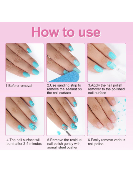 Removedor de Esmalte en Gel NIFEISHI 15ml - Kit 2PCS Removedor de Esmalte en Gel NIFEISHI 15ml - Kit 2PCS