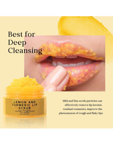 Kit de Tratamiento Labial FREEORR con Cúrcuma - Exfoliante y Bálsamo