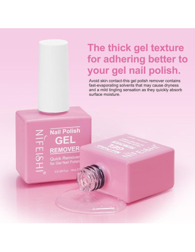 Removedor de Esmalte en Gel NIFEISHI 15ml - Kit 2PCS