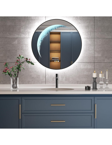 Espejo de Baño LED Callsky 24" Redondo con Luz Regulable Espejo de Baño LED Callsky 24" Redondo con Luz Regulable