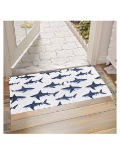 Felpudo Antideslizante Zeleda Shark 74.9x43.2 cm Decorativo