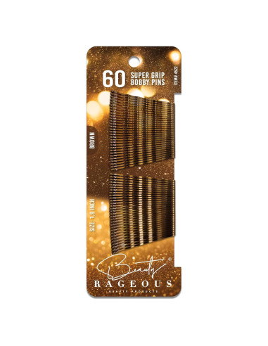 Pasadores de Cabello Super Grip Beauty Rageous 4.8 cm - 60 Unidades
