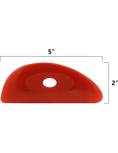 Conjunto de 6 Costillas de Cerámica de Silicona Roja - Creative Hobbies