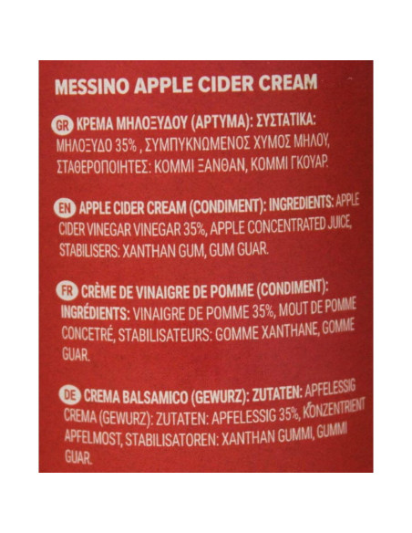 Crema de Sidra de Manzana Messino 250 ml - Sabor Intenso Crema de Sidra de Manzana Messino 250 ml - Sabor Intenso