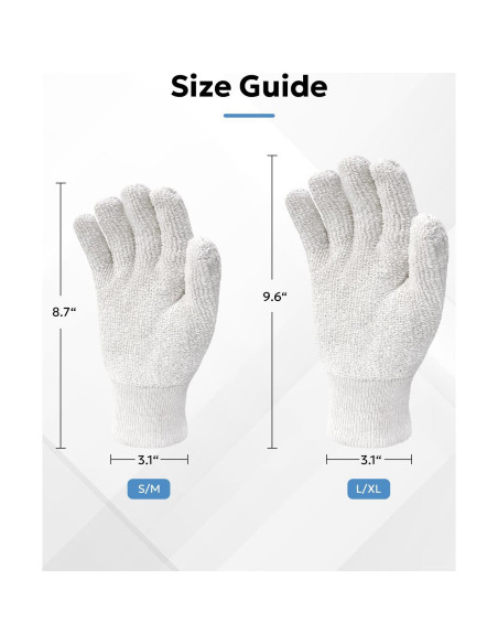 Guantes de Pulido de Plata Evridwear - 2 Pares S/M Guantes de Pulido de Plata Evridwear - 2 Pares S/M