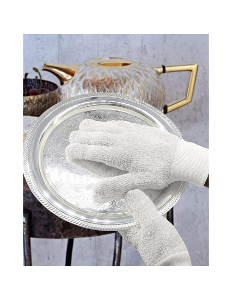Guantes de Pulido de Plata Evridwear - 2 Pares S/M Guantes de Pulido de Plata Evridwear - 2 Pares S/M
