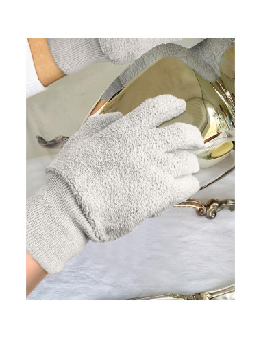 Guantes de Pulido de Plata Evridwear - 2 Pares S/M