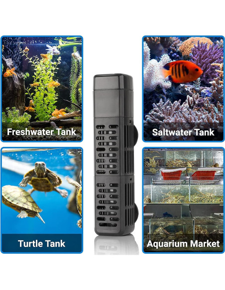 Calentador de Acuario HiTauing 50W Sumergible con Control Digital Calentador de Acuario HiTauing 50W Sumergible con Control Digital