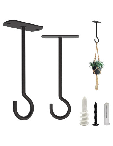 Ganchos de Techo NACETURE 12.7 cm Alta Resistencia 2 Pzs