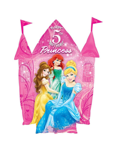 Ramo de Globos de Princesa Anagram 5to Cumpleaños 10 Piezas