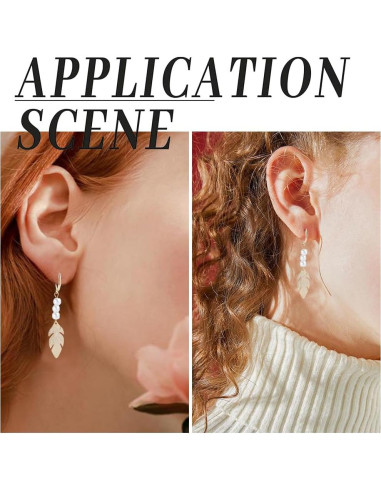 Ganchos de Pendientes de Palanca SUNNYCLUE 100Pcs Acero Inoxidable